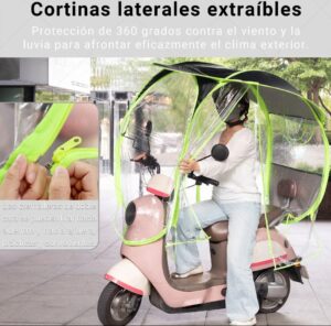 Techo impermeable de tela con cortinas